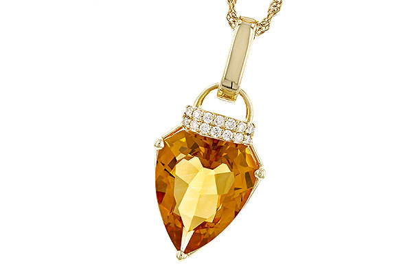 F291-88711: NECKLACE 3.12 CITRINE 3.18 TGW (12x10MM CIT)