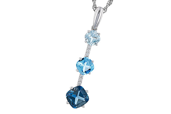 F292-74156: NECK 1.87 TW BLUE TOPAZ 1.90 TGW