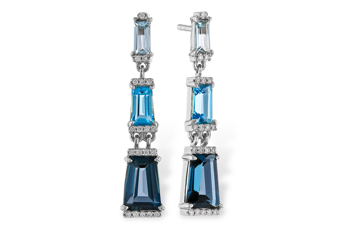 F292-76847: EARRINGS 2.55 BLUE TOPAZ 2.62 TGW