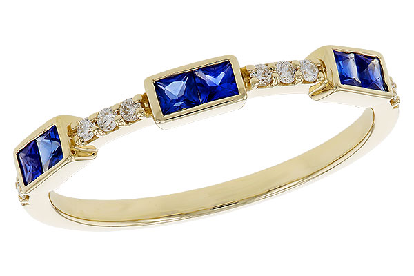 F292-76902: LDS WED RG .36 SAPPHIRE .43 TGW