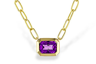 F292-78711: NECKLACE .82 AMETHYST (18")