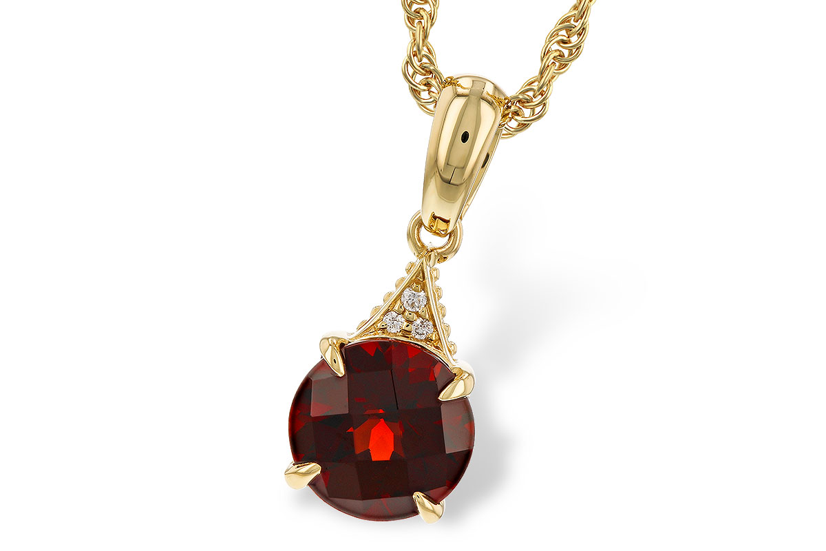 F292-79565: NECK 1.46 GARNET 1.47 TGW (7MM RD)