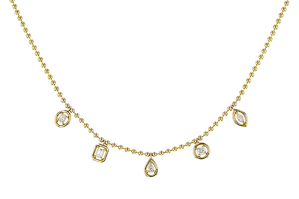 F292-80511: NECKLACE .50 TW FANCY CUT DIAS (18")