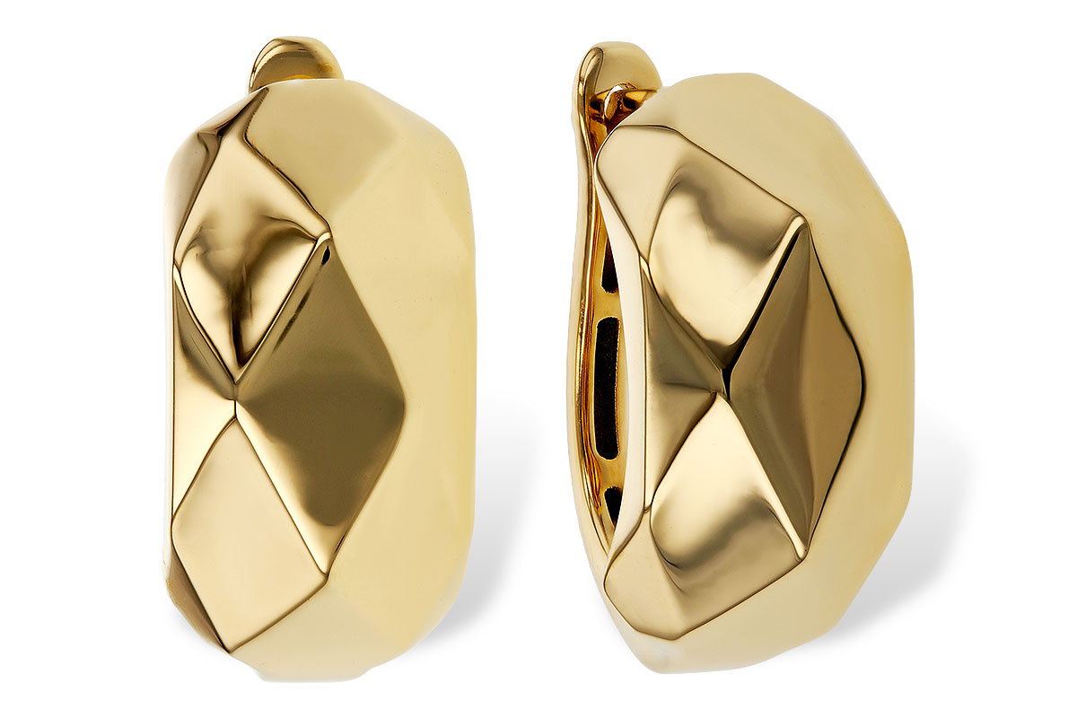 F292-80538: GOLD EARRINGS (18MM)