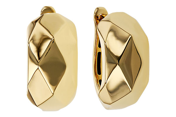 F292-80538: GOLD EARRINGS (18MM)