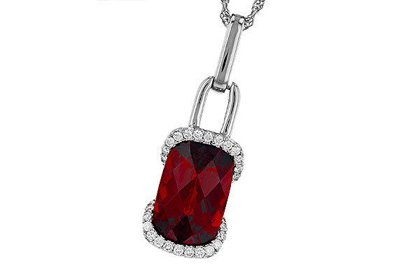 F293-64120: NECK 4.30 GARNET 4.45 TGW (12x8MM GAR)