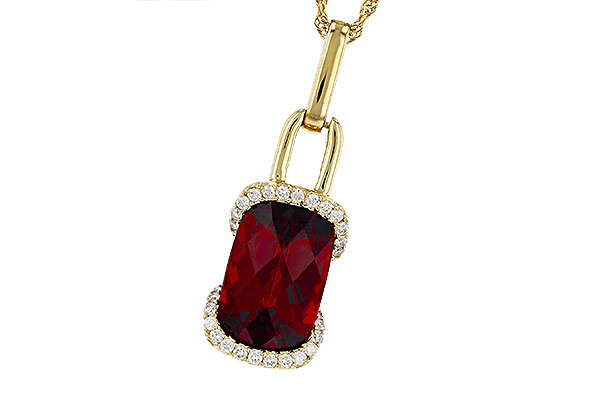 F293-64120: NECK 4.30 GARNET 4.45 TGW (12x8MM GAR)