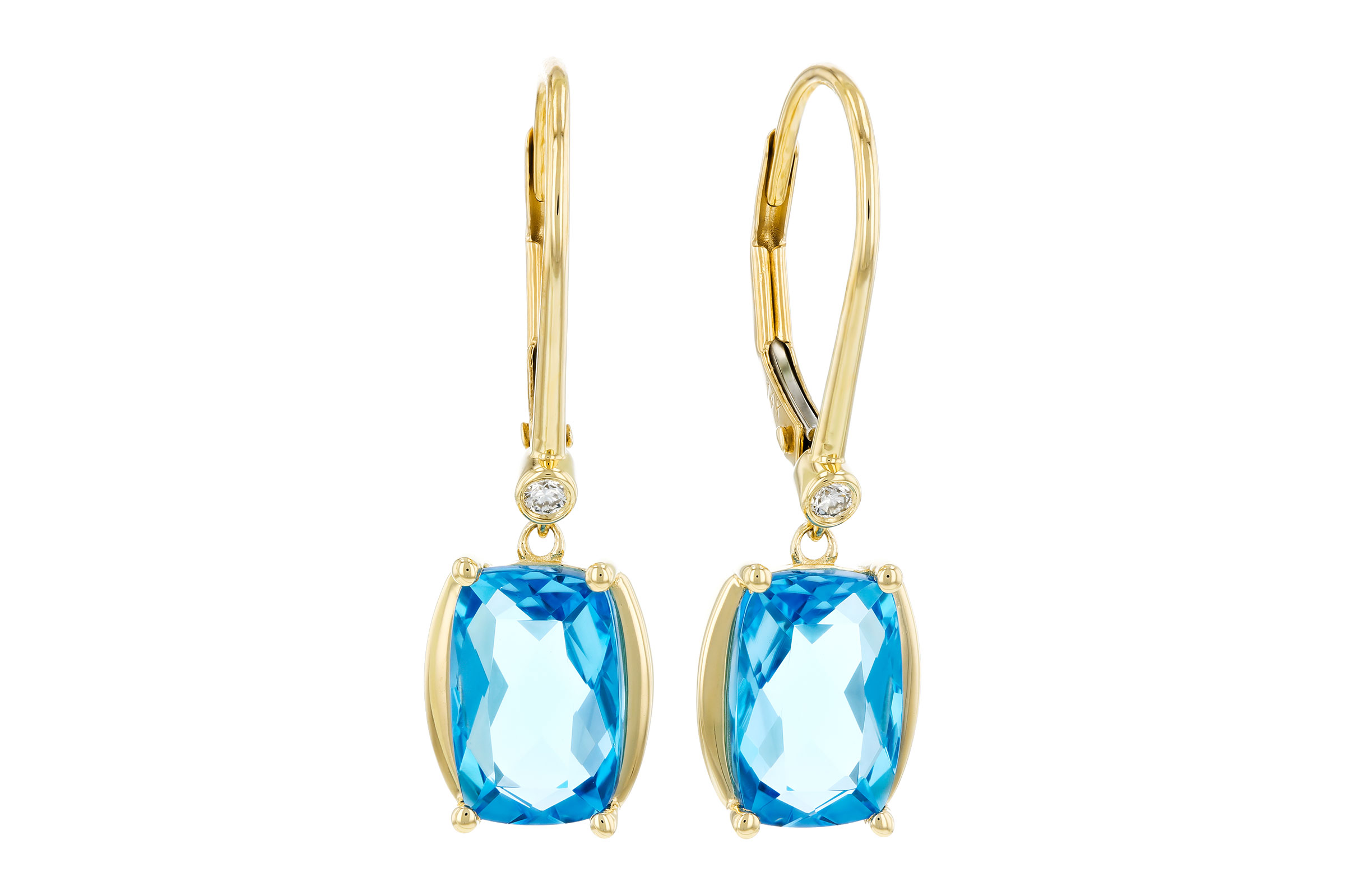 F293-65929: EARRINGS 3.82 TW BLUE TOPAZ 3.85 TGW (9x6MM BT)