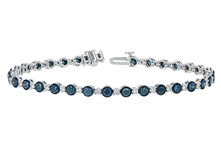 G206-45002: BRACELET 2.35 BLUE DIA 3.17 TW