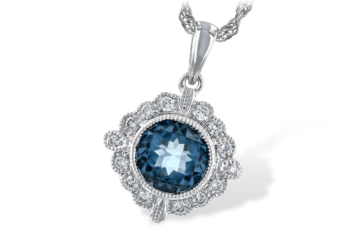 G207-30502: NECK .98 BLUE TOPAZ 1.10 TGW