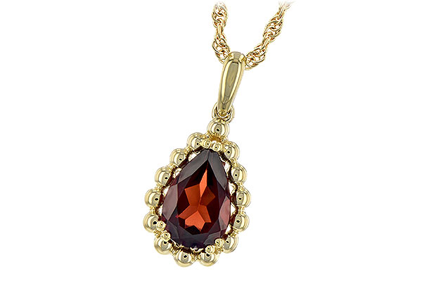 G207-31438: NECKLACE 1.38 CT GARNET