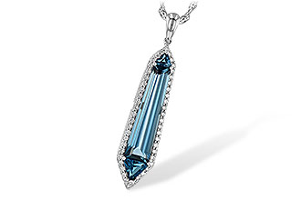 G208-18693: NECK 3.47 LONDON BLUE TOPAZ 3.70 TGW