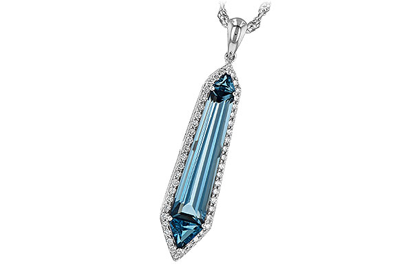 G208-18693: NECK 3.47 LONDON BLUE TOPAZ 3.70 TGW