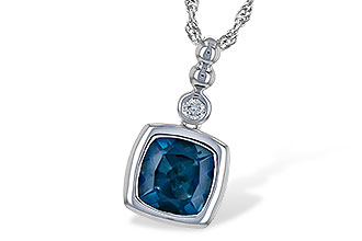 G208-21374: NECK 1.50 LONDON BLUE TOPAZ 1.54 TGW