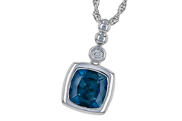 G208-21374: NECK 1.50 LONDON BLUE TOPAZ 1.54 TGW
