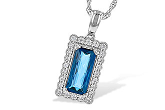 G208-25920: NECK 1.55 LONDON BLUE TOPAZ 1.70 TGW
