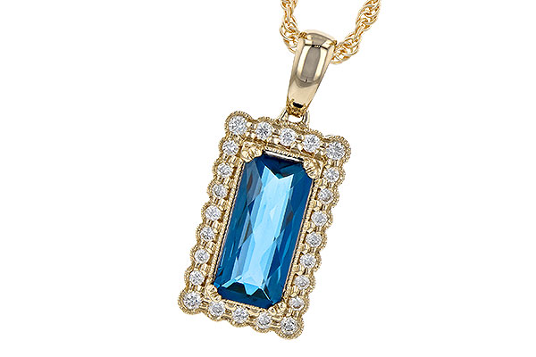 G208-25920: NECK 1.55 LONDON BLUE TOPAZ 1.70 TGW