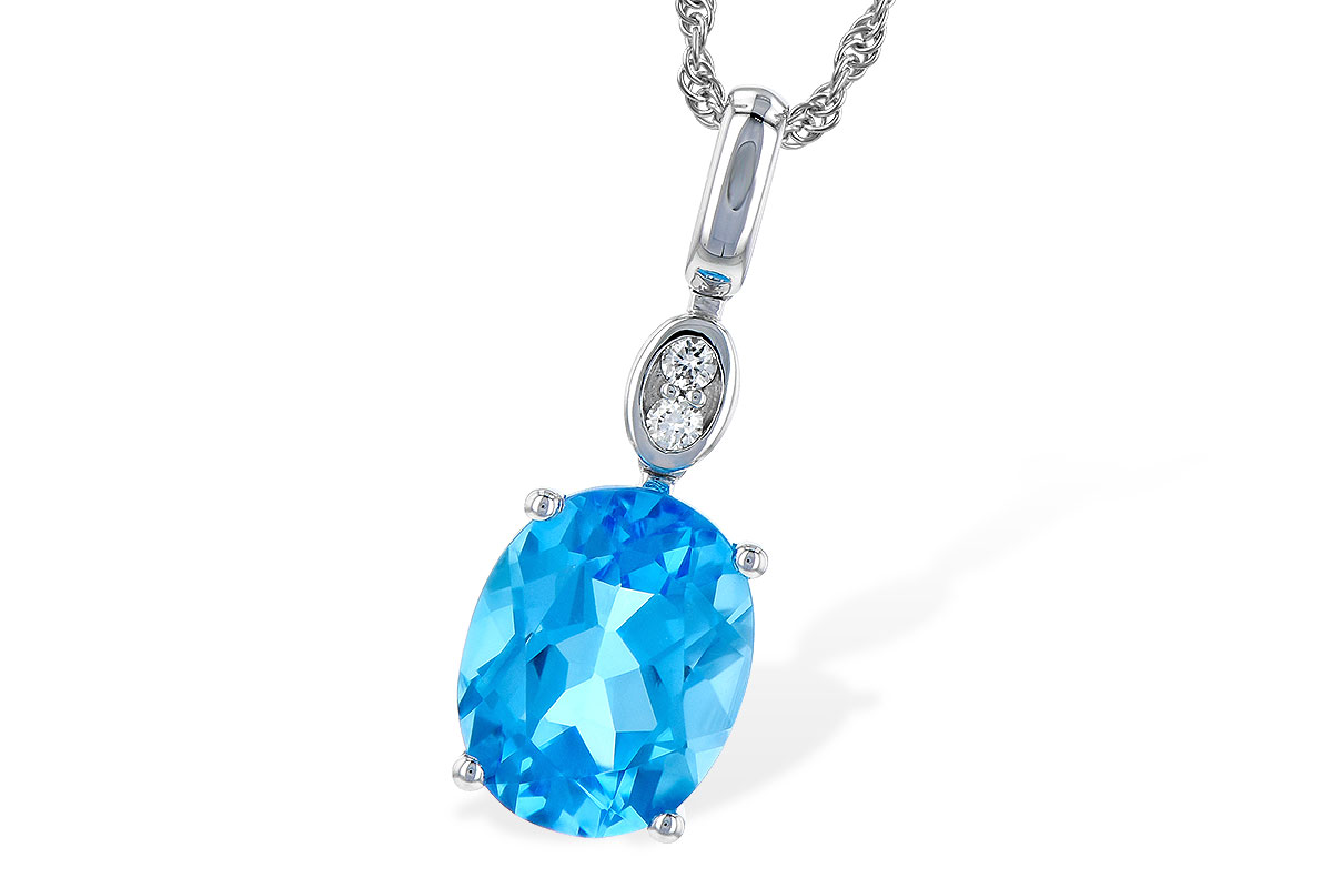 G208-25993: NECK 2.84 BLUE TOPAZ 2.87 TGW (10x8MM BT)