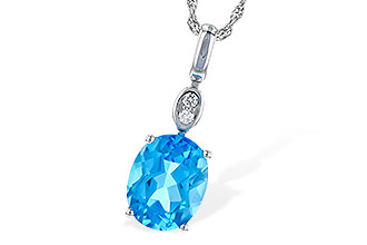 G208-25993: NECK 2.84 BLUE TOPAZ 2.87 TGW (10x8MM BT)