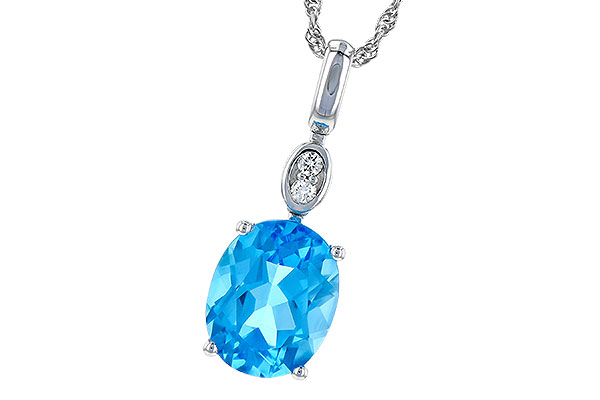 G208-25993: NECK 2.84 BLUE TOPAZ 2.87 TGW (10x8MM BT)