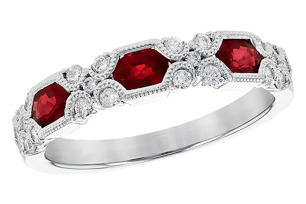 G290-95011: LDS WED RG .74 RUBY 1.00 TGW (4x3MM RUBY)