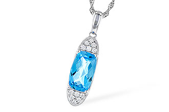 G291-82302: NECK 2.02 BLUE TOPAZ 2.12 TGW