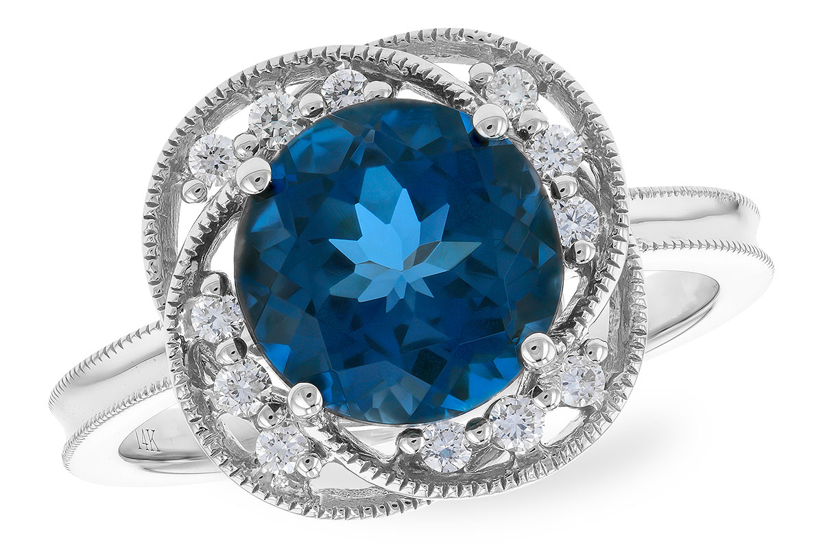 G291-85074: LDS RG 2.90 LONDON BLUE TOPAZ 3.05 TGW (9MM LBT)