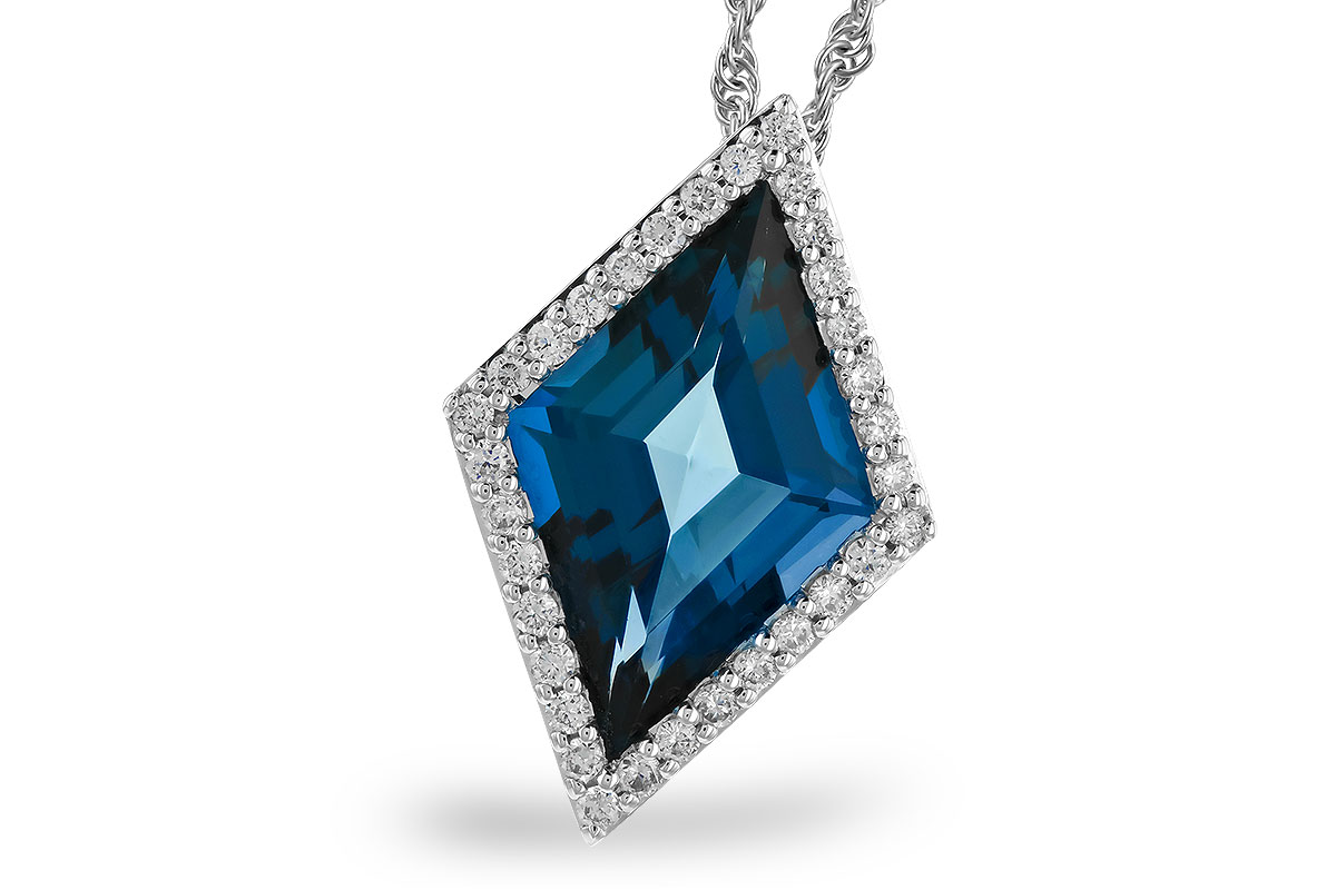 G291-88702: NECK 3.04 LONDON BLUE TOPAZ 3.20 TGW