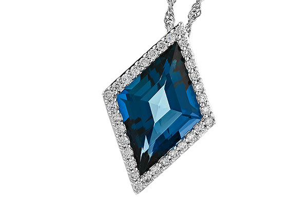 G291-88702: NECK 3.04 LONDON BLUE TOPAZ 3.20 TGW