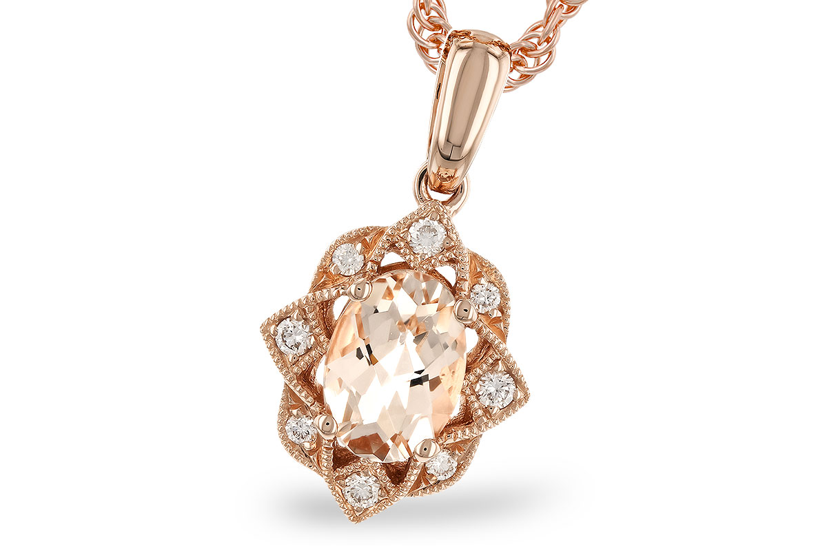 G291-88720: NECK .62 MORGANITE .70 TGW (7x5MM MORG)