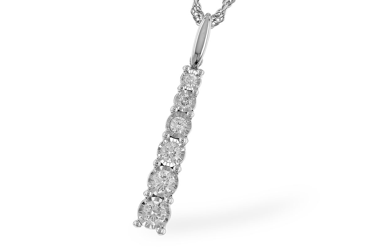 G291-90465: NECKLACE .25 TW