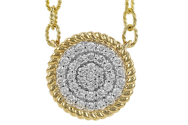 G291-90493: NECKLACE .32 TW (18")