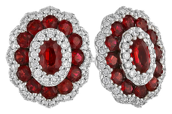G291-90529: EARR 1.68 TW RUBY 2.15 TGW (5x3MM RUBY)