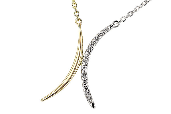 G292-73211: NECKLACE .14 TW (18")