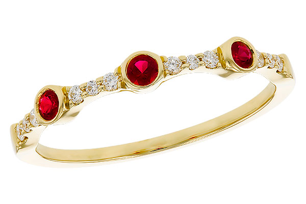 G292-75956: LDS WED RG .15 RUBY .24 TGW