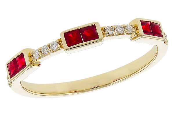 G292-77729: LDS WED RG .34 RUBY .41 TGW