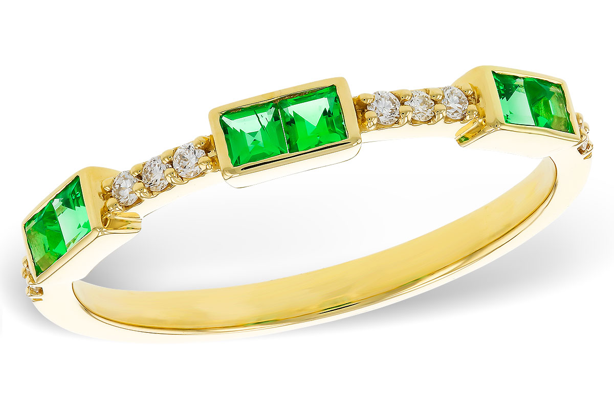 G292-77793: LDS WED RG .23 TW EMERALD .30 TGW