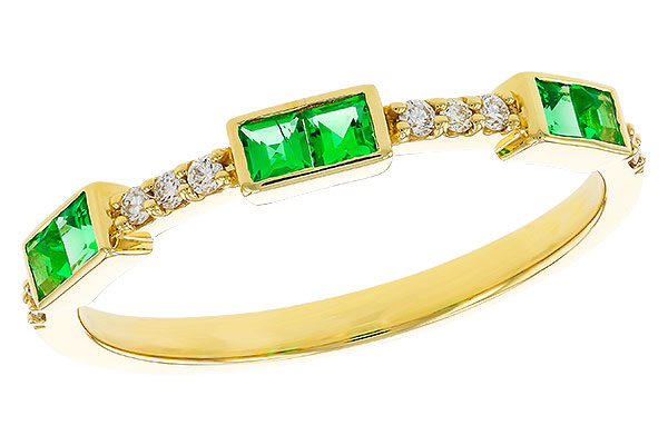 G292-77793: LDS WED RG .23 TW EMERALD .30 TGW
