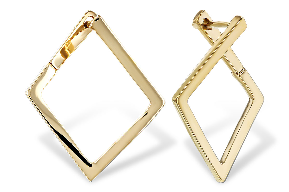 G292-78693: GOLD EARRINGS (23MM)