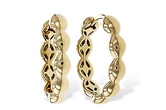 G292-78720: GOLD EARRINGS (18MM)
