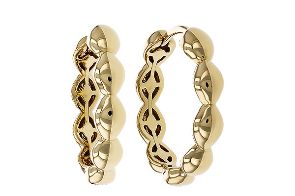 G292-78720: GOLD EARRINGS (18MM)
