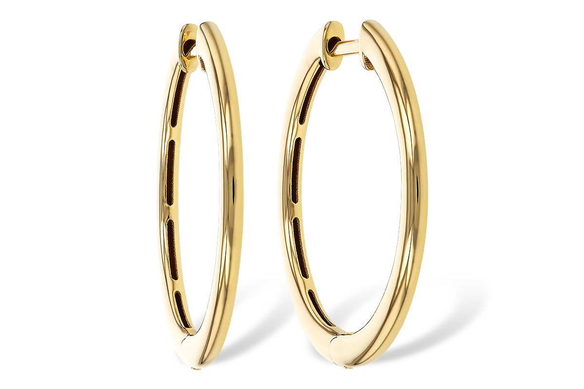 G292-80474: GOLD EARRINGS (24MM)