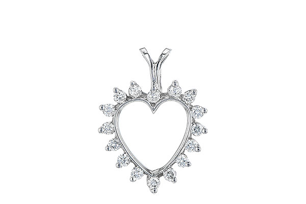 H024-57802: HEART PENDANT .23 TW