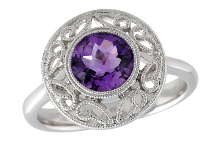 H204-56874: LDS RG 1.08 CT AMETHYST