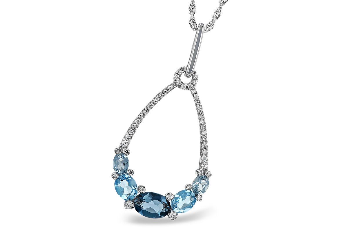 H205-49583: NECK 1.76 BLUE TOPAZ 1.96 TGW