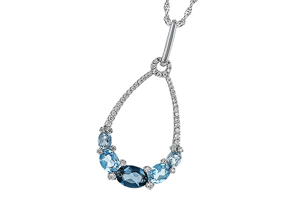 H205-49583: NECK 1.76 BLUE TOPAZ 1.96 TGW