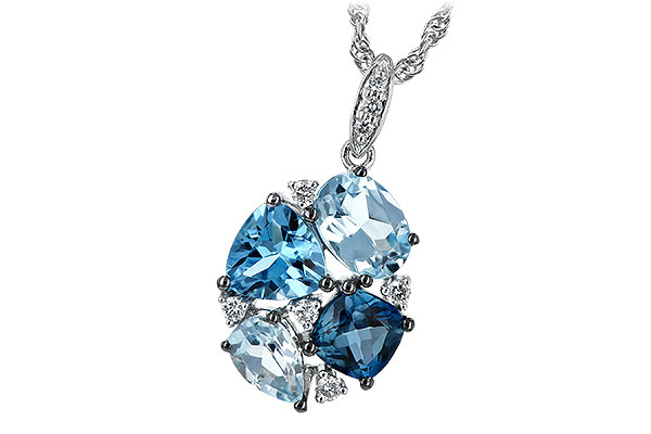 H207-28638: NECK 2.60 BLUE TOPAZ 2.70 TGW