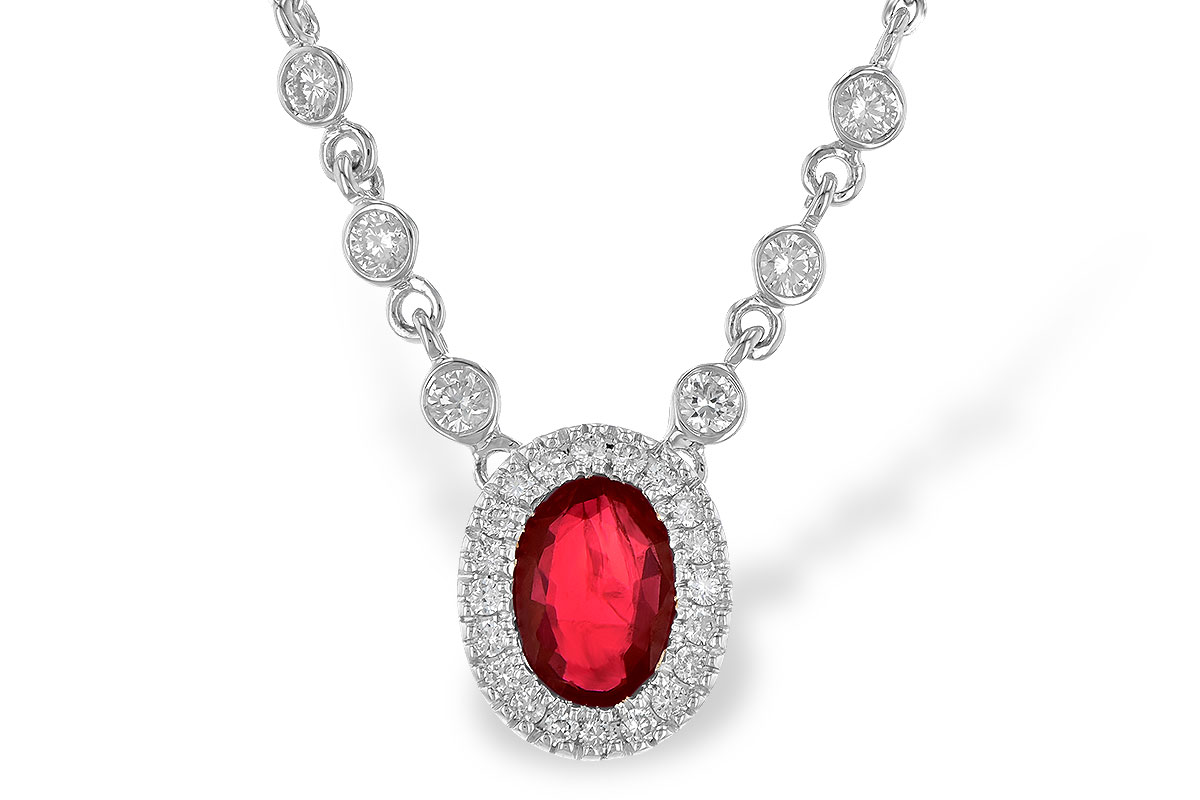 H208-25011: NECK .70 RUBY .94 TGW (17")