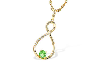 H208-25965: NECK .25 GREEN GARNET .30 TGW