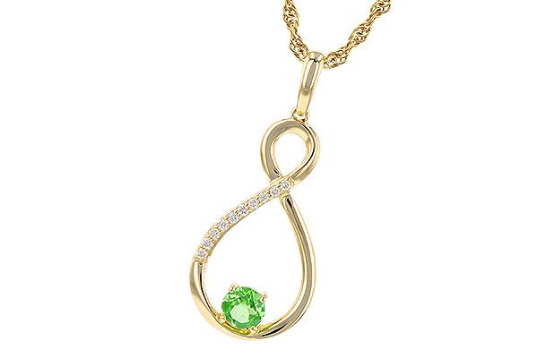 H208-25965: NECK .25 GREEN GARNET .30 TGW